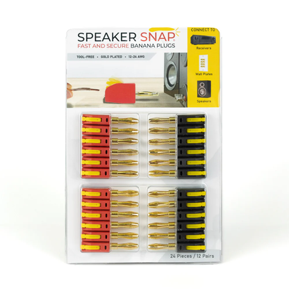 Speaker Snap Banana Plug 24 Pack