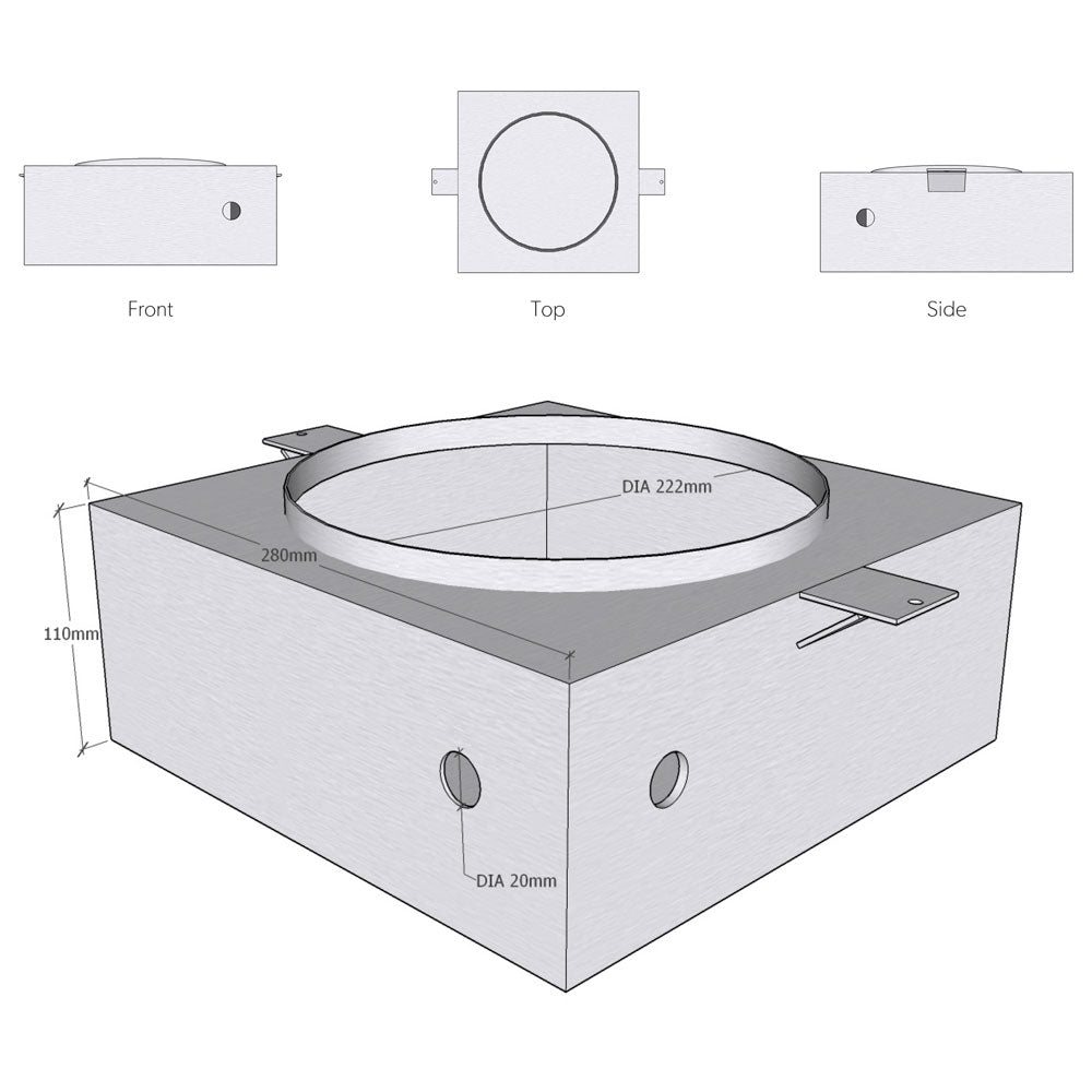 In-Slab Box For 6 & 8" Origin In-Ceilings