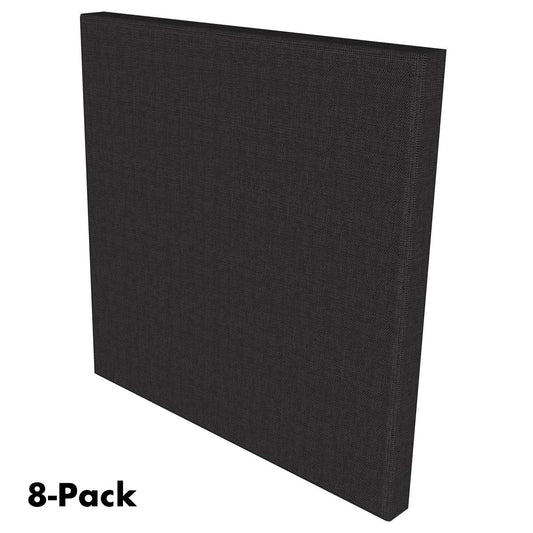 Manhattan AcoustaSense™ Acoustic Absorption Panel Square Black - 8 Pack